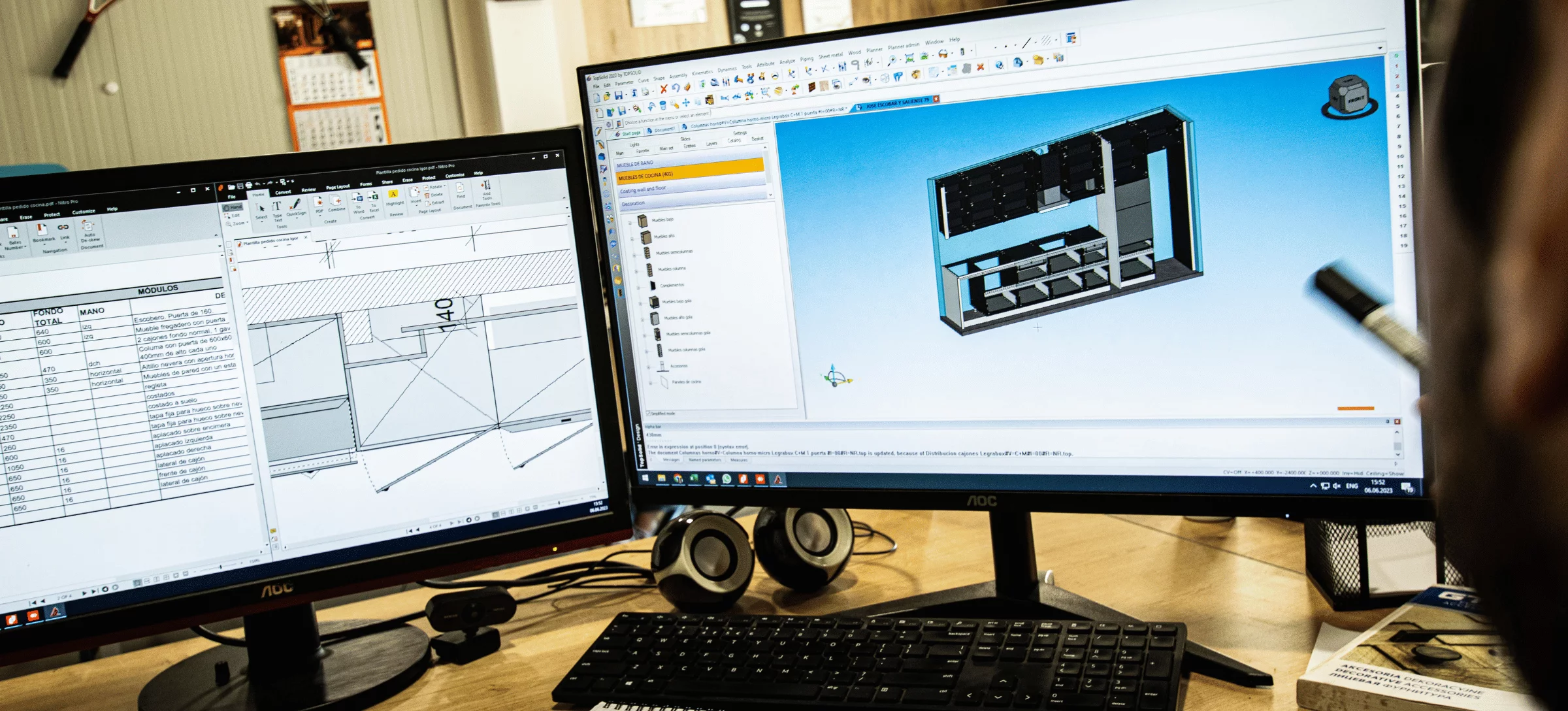 Plan CAD/CAM pentru producția mobilierului personalizat